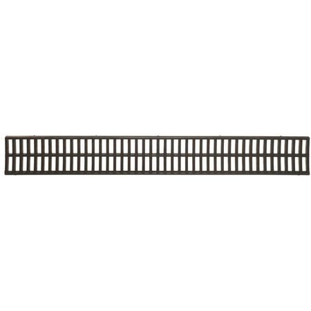 U.S. Trench Drain Deep Series Black Replacement Grate to suit 5.4 x 5.4 x 39.4 in. Trench and Channel Drain 83320
